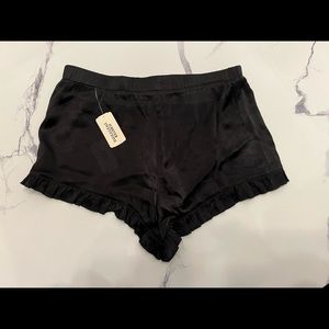 NWT Black Ruffle Shorts